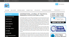 Desktop Screenshot of ijtra.com